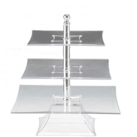 Поликарбонатна квадратна стойка "Кристал" - 3 етажа